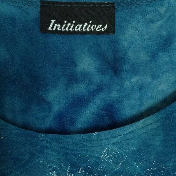 Initiatives Women's 3/4 Sleeves Top T-Shirt Tunic Blue Fairy Stretchy Size XL - Picture 6 of 7